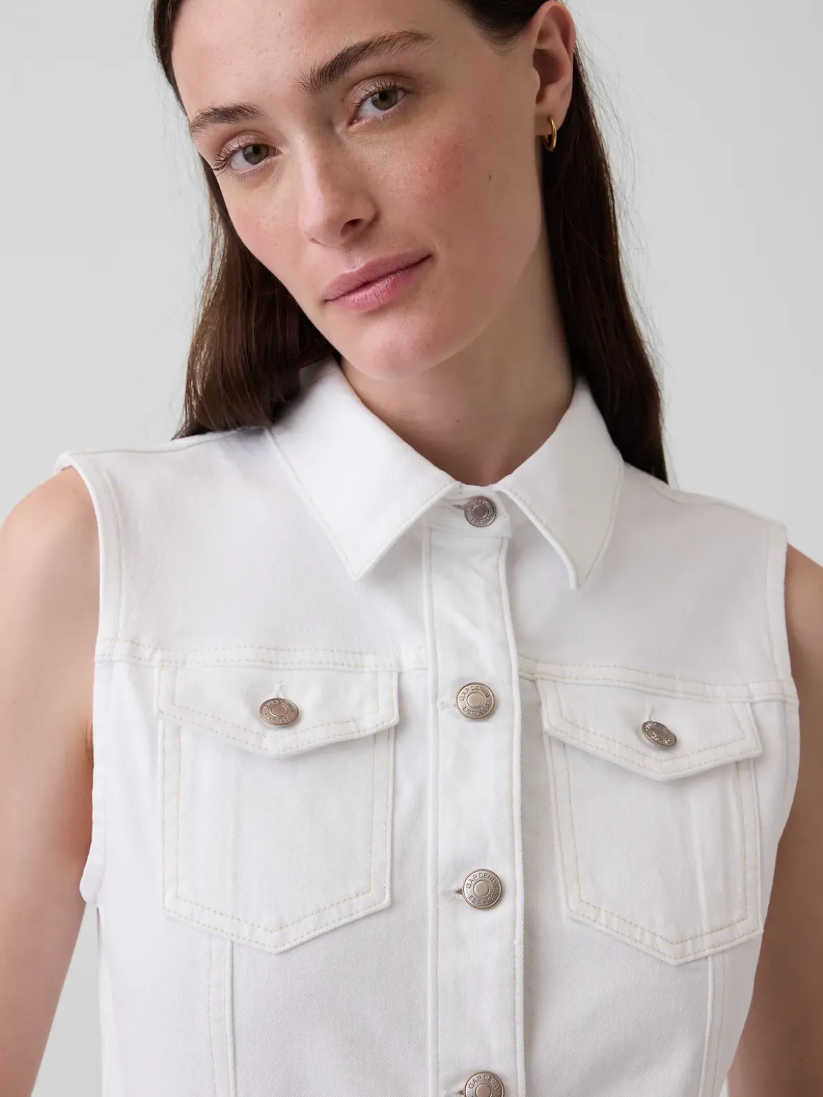 Denim Tie-Belt Midi Dress