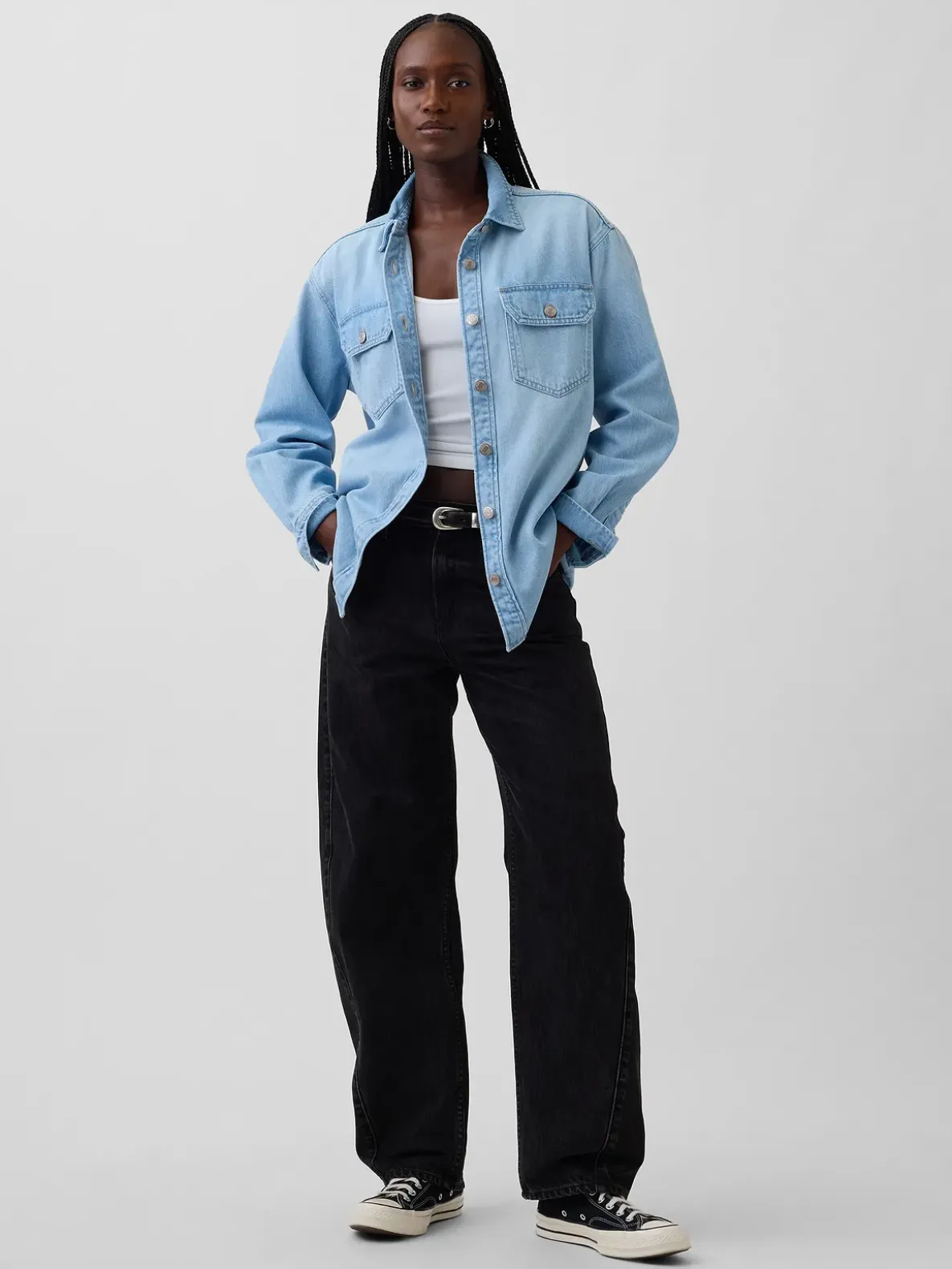 Denim Western Shirt Jacket