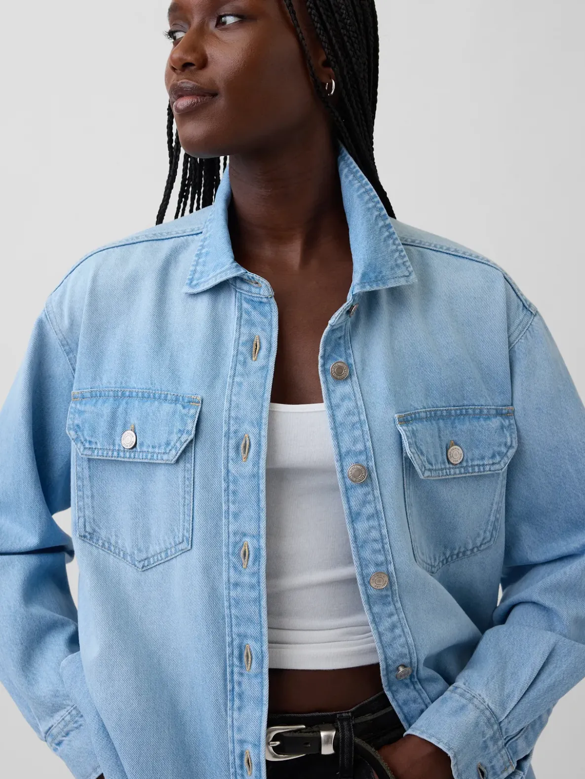 Denim Western Shirt Jacket