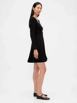 Double Knit Sweetheart Corset Mini Dress