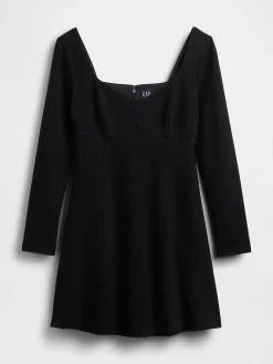 Double Knit Sweetheart Corset Mini Dress