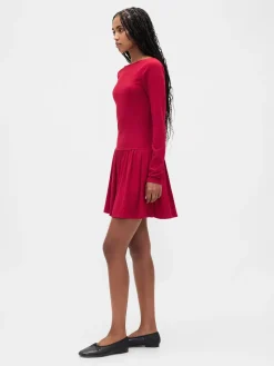 Drop-Waist Mini Dress