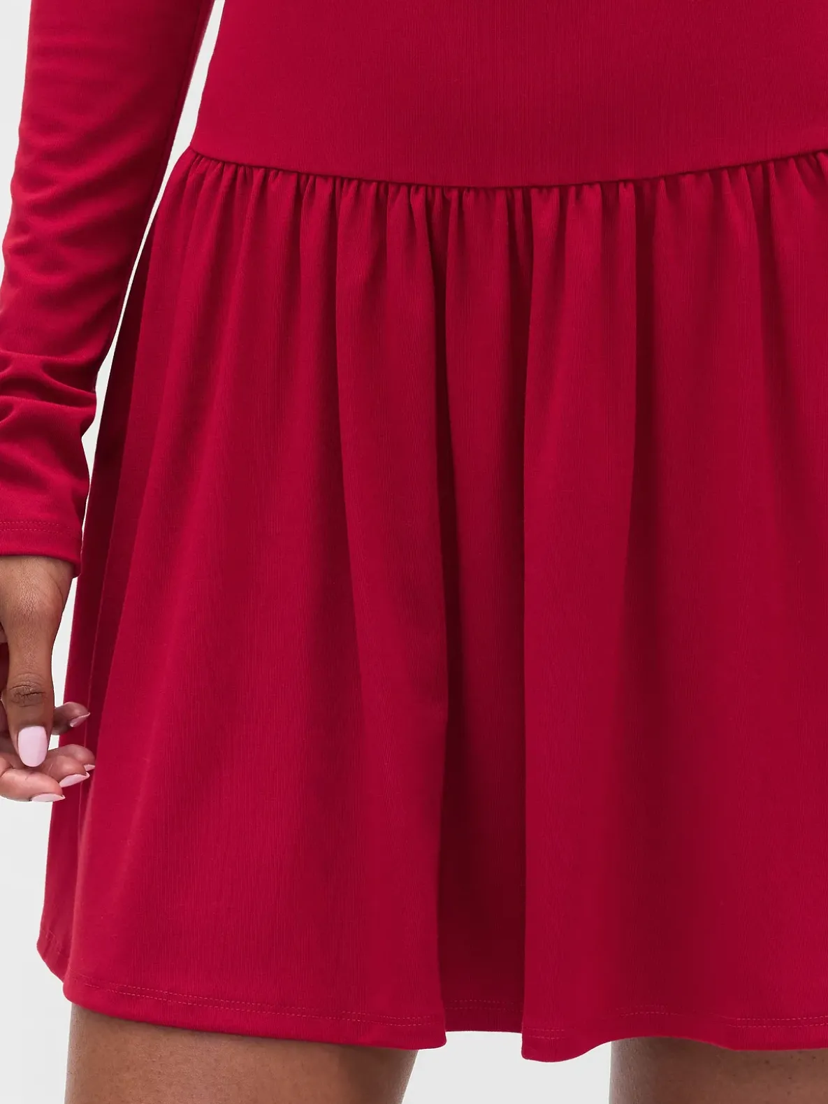 Drop-Waist Mini Dress