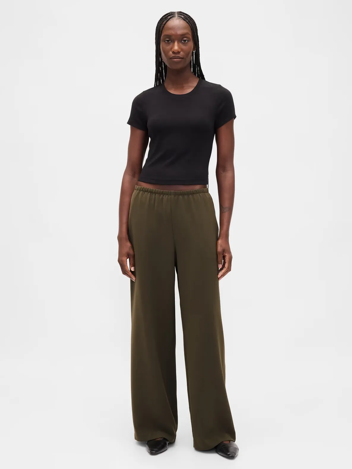 Easy Wide-Leg Pants