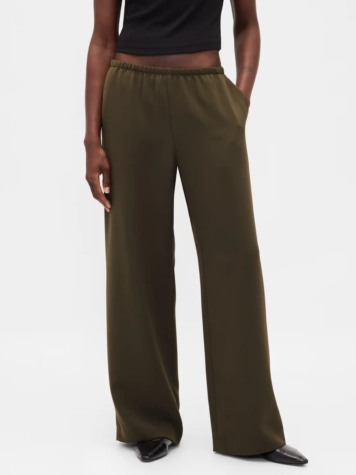 Easy Wide-Leg Pants
