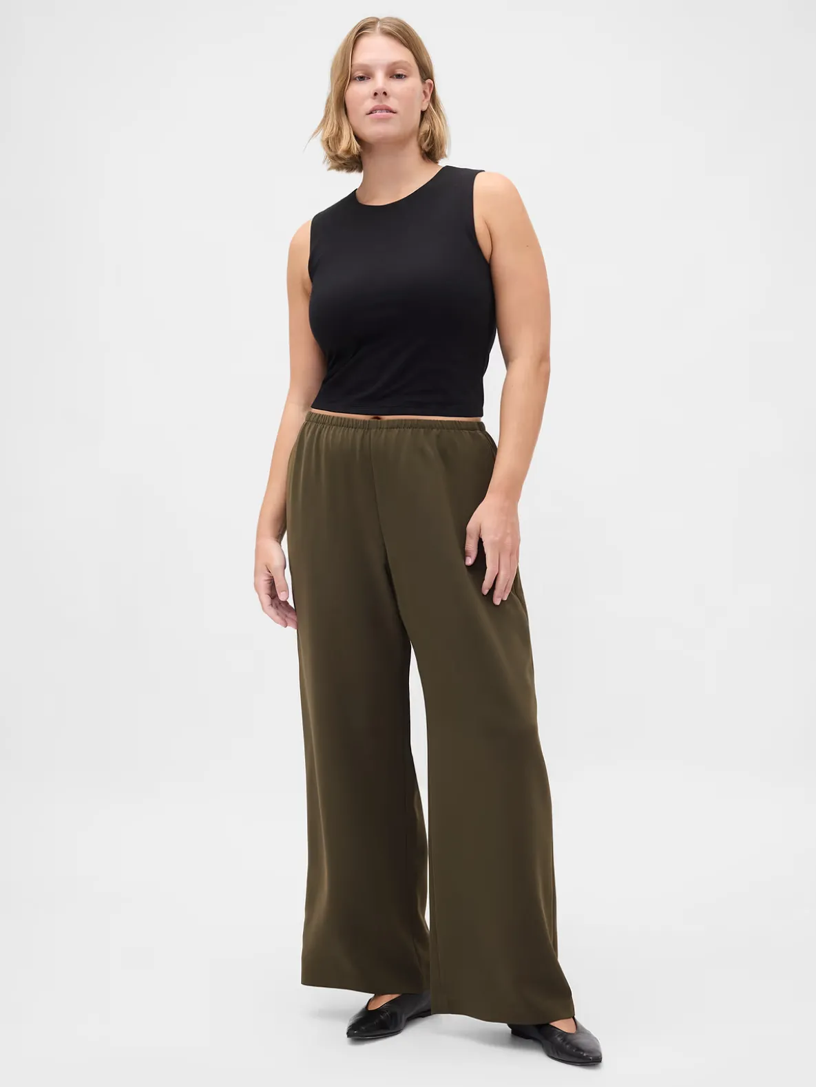 Easy Wide-Leg Pants
