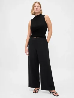 Easy Wide-Leg Pants
