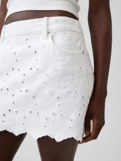 Embroidered Mini Skirt
