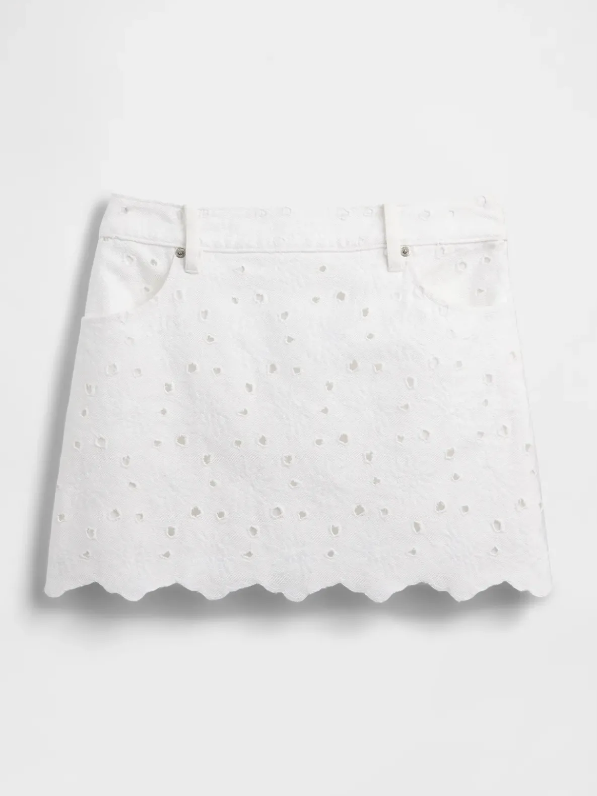 Embroidered Mini Skirt