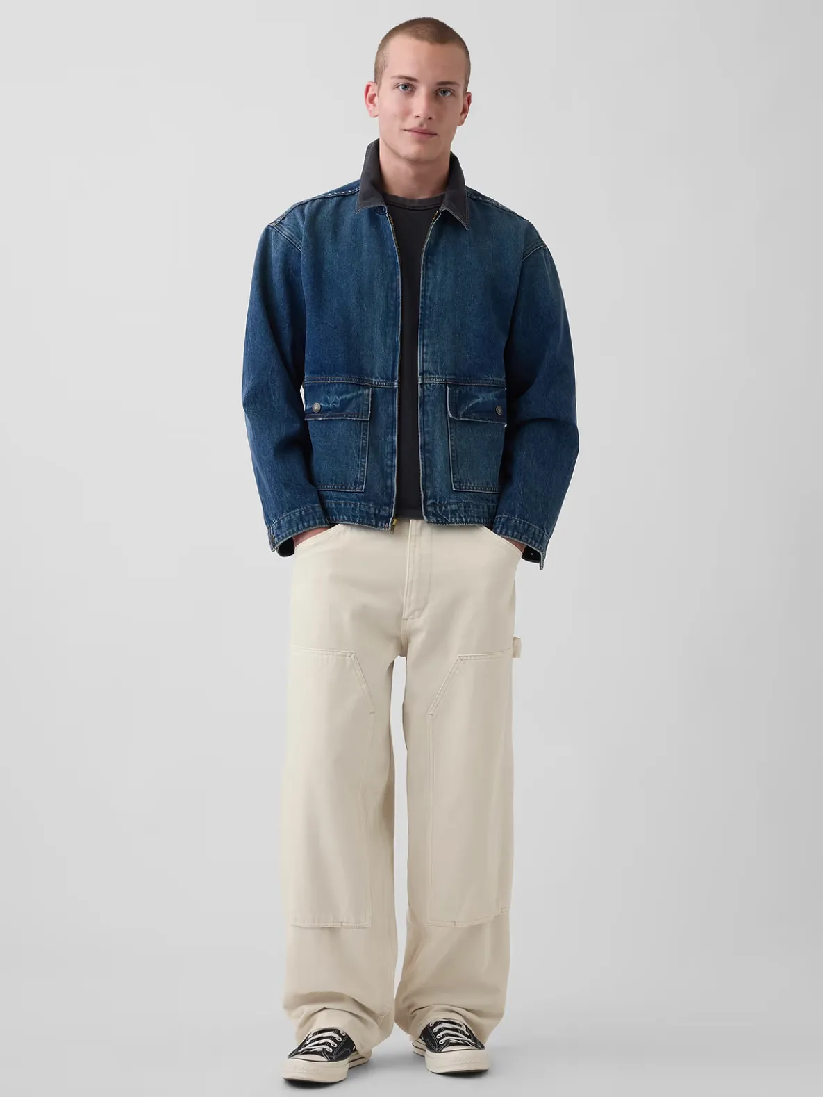 Extra Baggy Double-Knee Carpenter Jeans