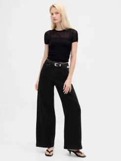 Extra High Rise Stride Wide-Leg Jeans