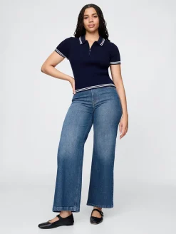 Extra High Rise Stride Wide-Leg Jeans