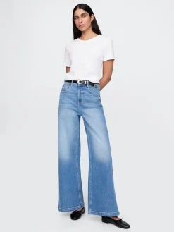 Extra High Rise Stride Wide-Leg Jeans