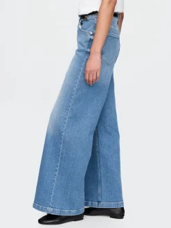 Extra High Rise Stride Wide-Leg Jeans