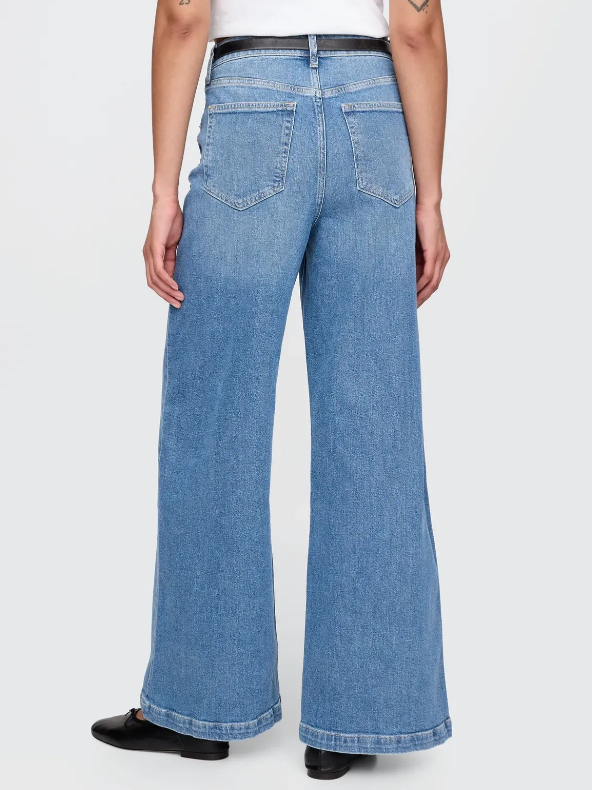 Extra High Rise Stride Wide-Leg Jeans