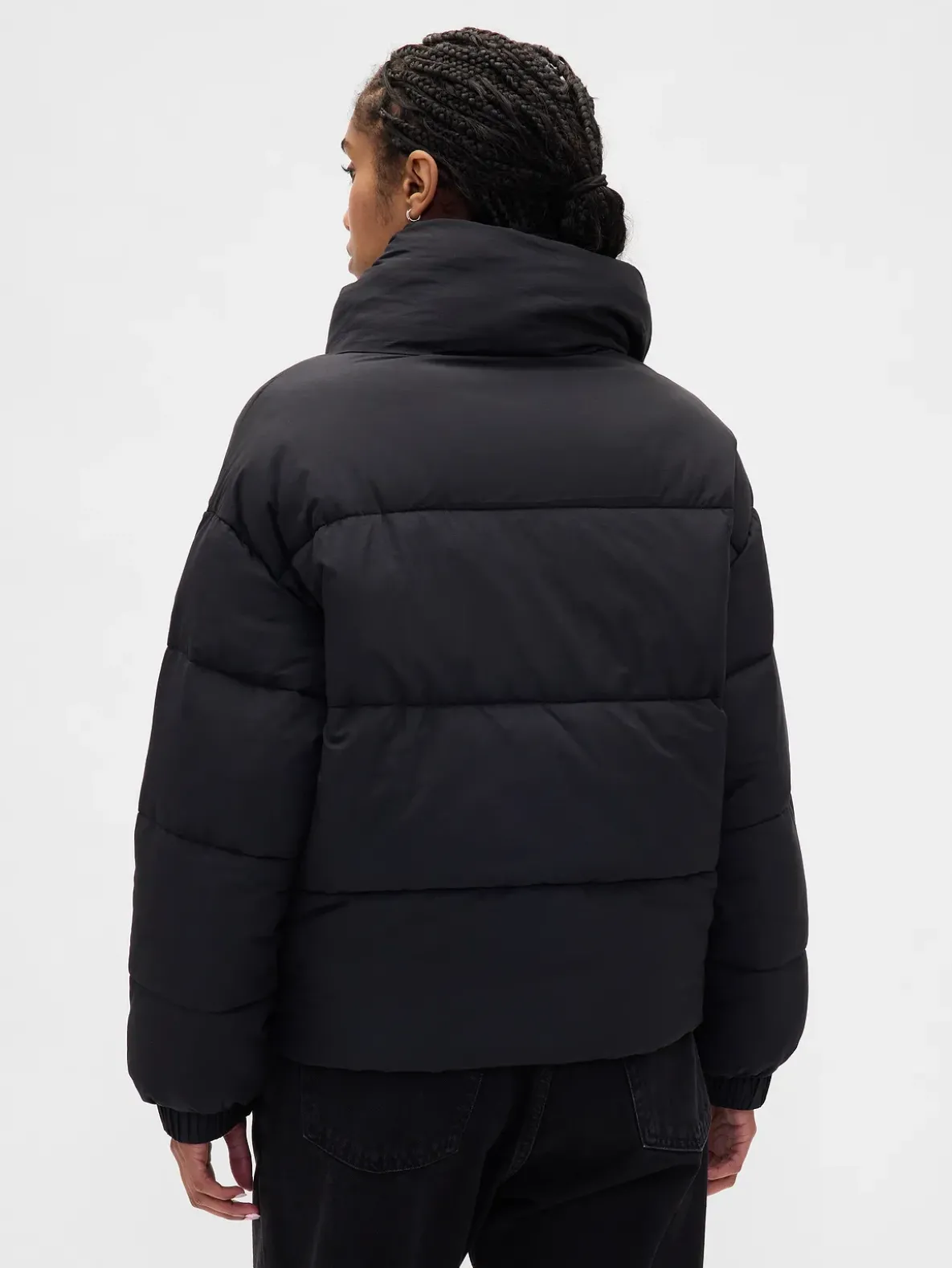 Faux Fur-Trim Puffer Jacket