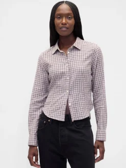 Flannel Fitted Plaid Shirt