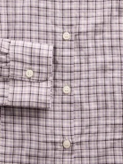 Flannel Fitted Plaid Shirt