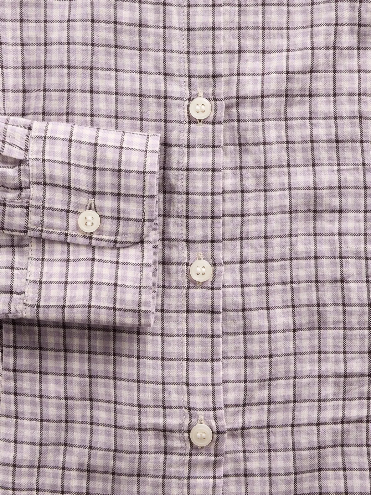 Flannel Fitted Plaid Shirt