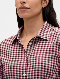 Flannel Fitted Plaid Shirt