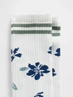 Floral Crew Socks
