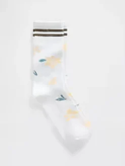 Floral Crew Socks