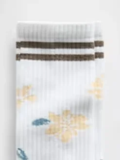 Floral Crew Socks