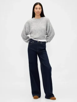 Fuzzy Oversized Crewneck Sweater
