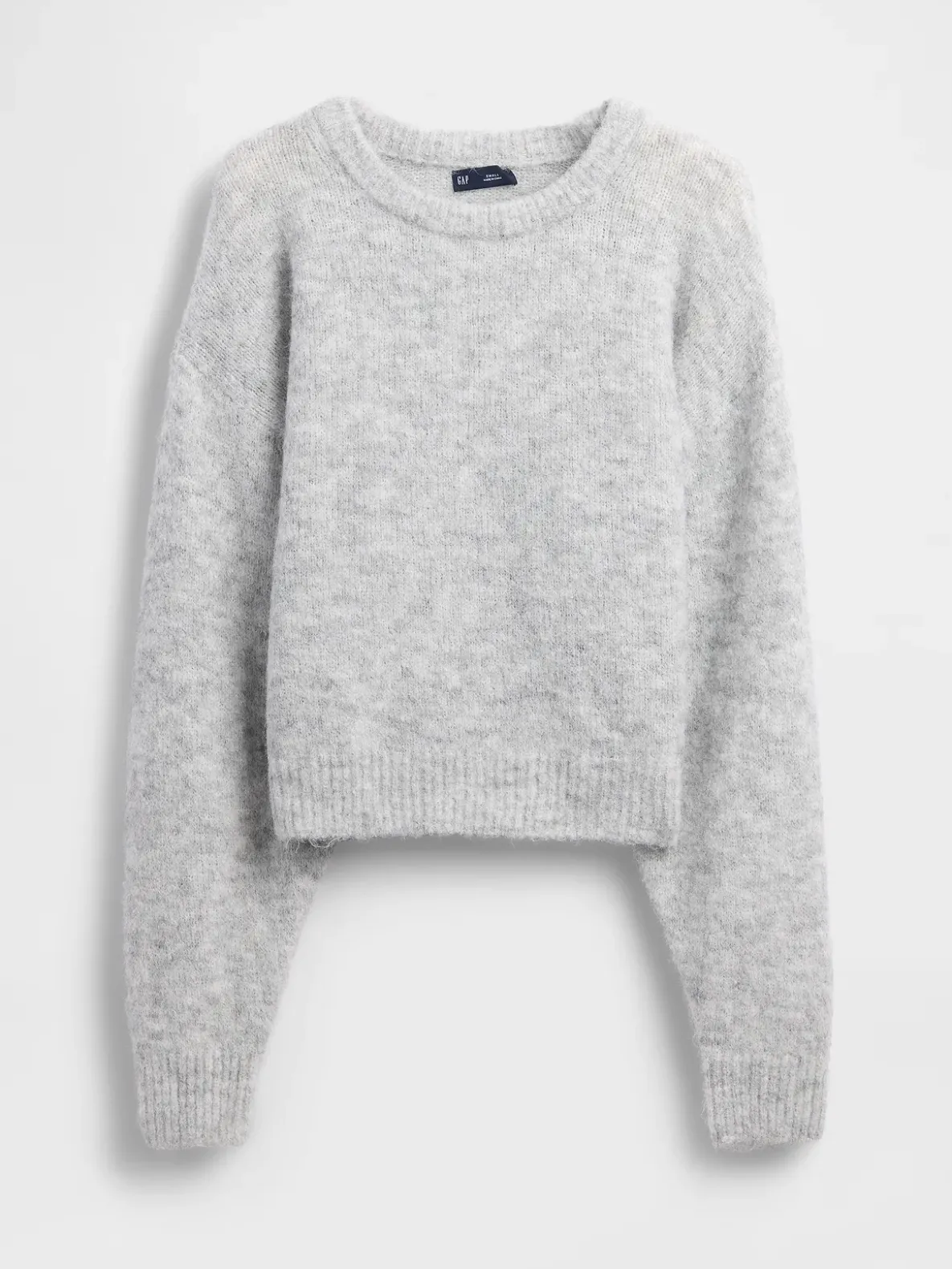 Fuzzy Oversized Crewneck Sweater