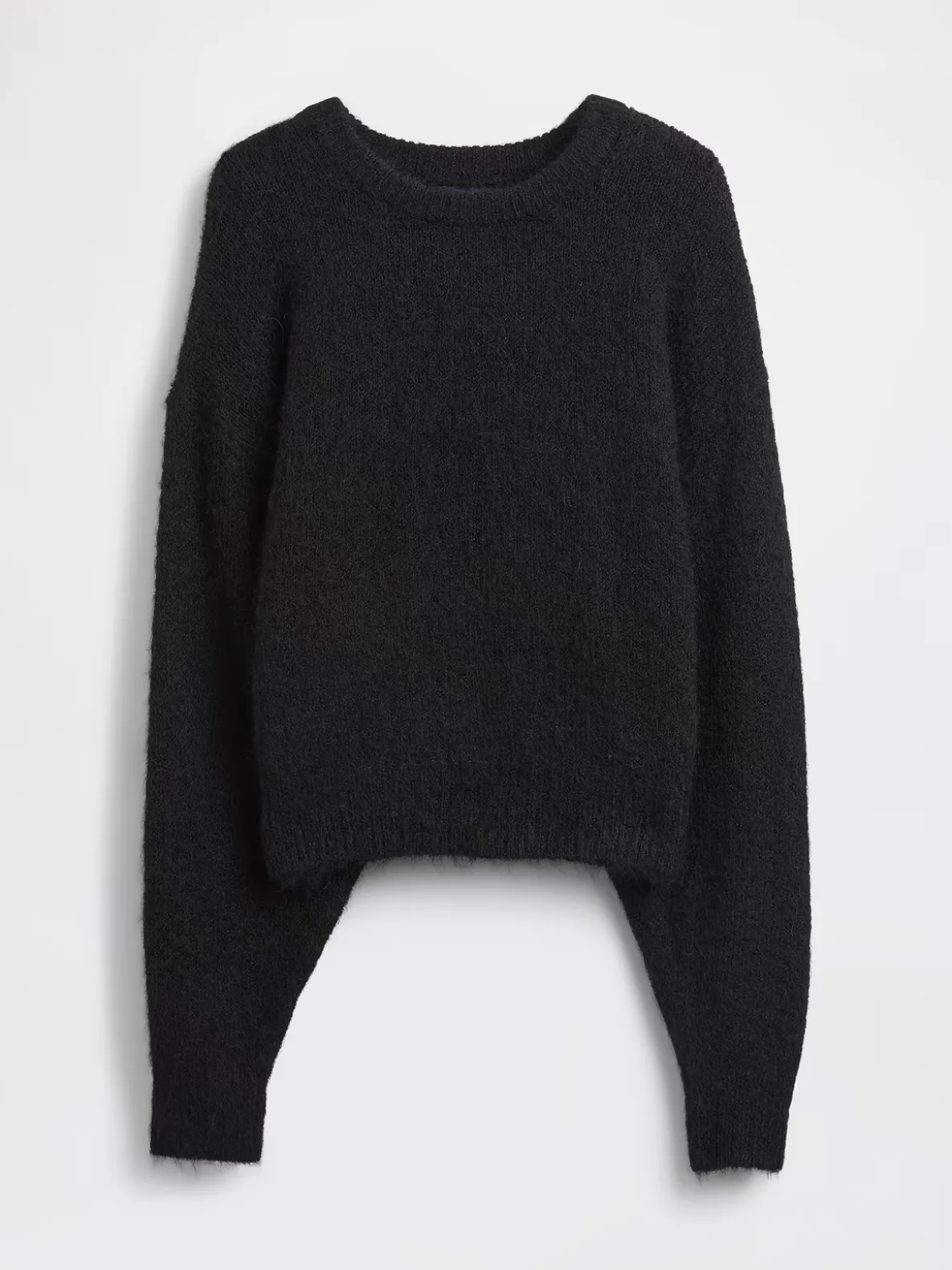 Fuzzy Oversized Crewneck Sweater