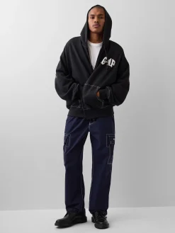 Gap × Awake NY Heavyweight Oversized Logo Zip Hoodie