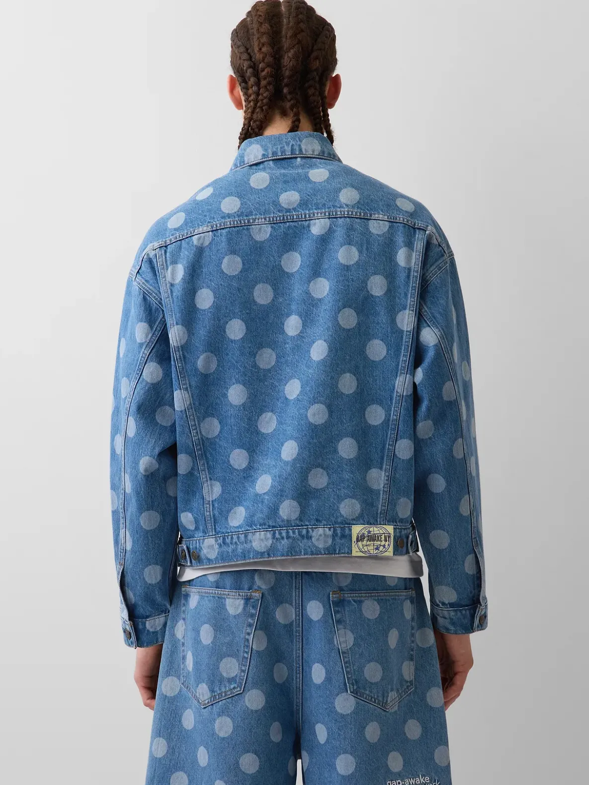 Gap × Awake NY Oversized Dotted Icon Denim Jacket
