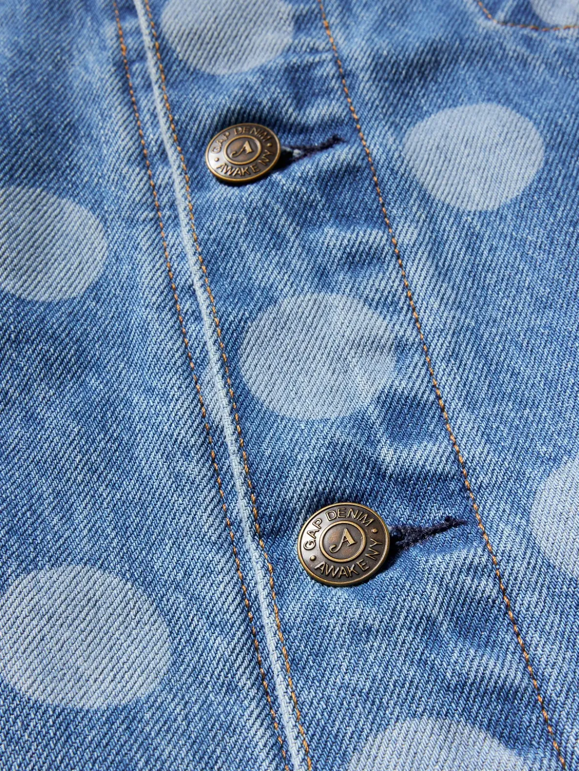 Gap × Awake NY Oversized Dotted Icon Denim Jacket