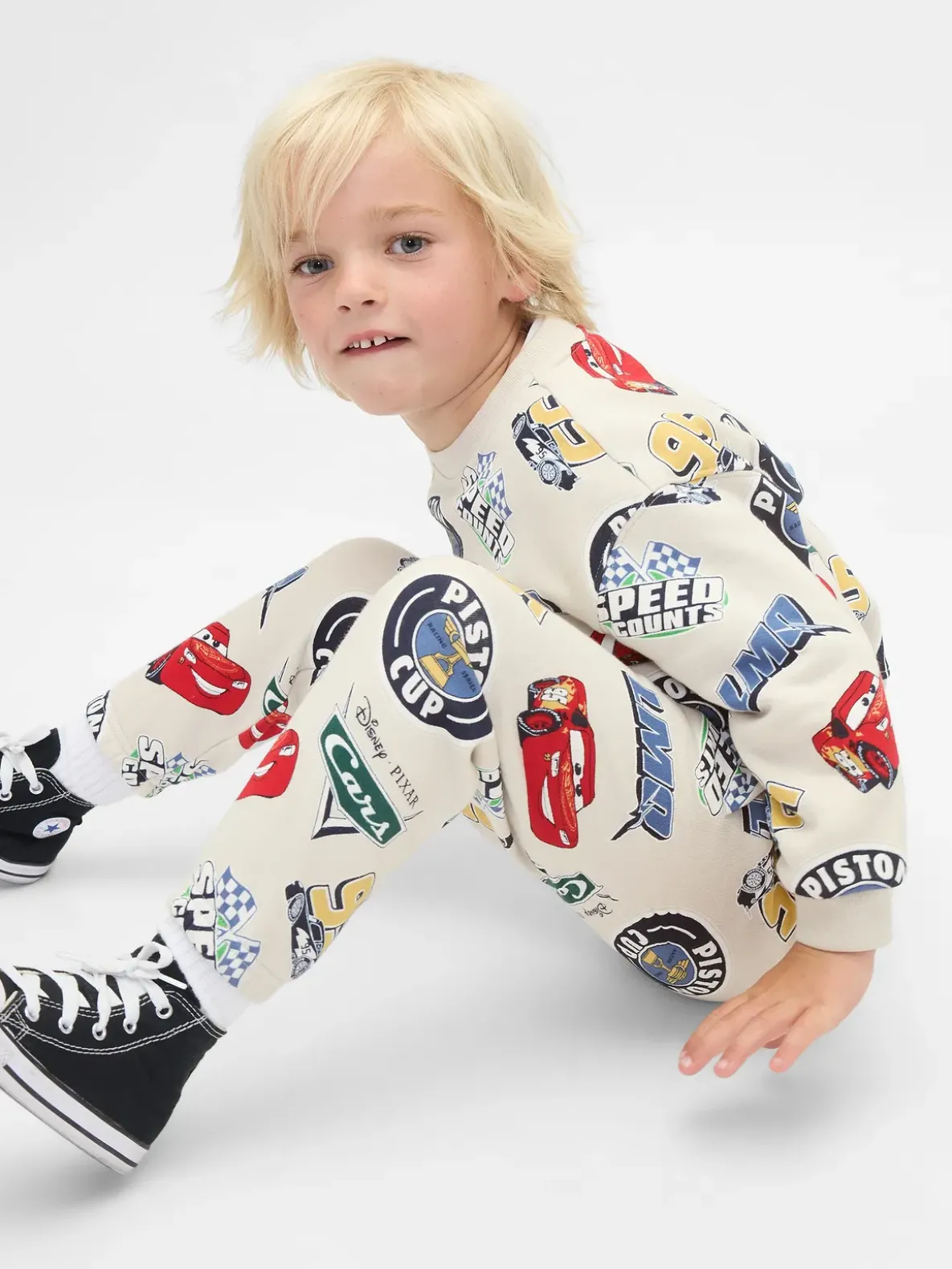 Gap × Disney Baby & Toddler VintageSoft Cars Sweat Set