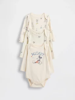 Gap × Disney Baby Organic Cotton Bodysuit (3-Pack)