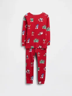 Gap × Disney Kids & Baby Organic Brushed Cotton Holiday PJ Set