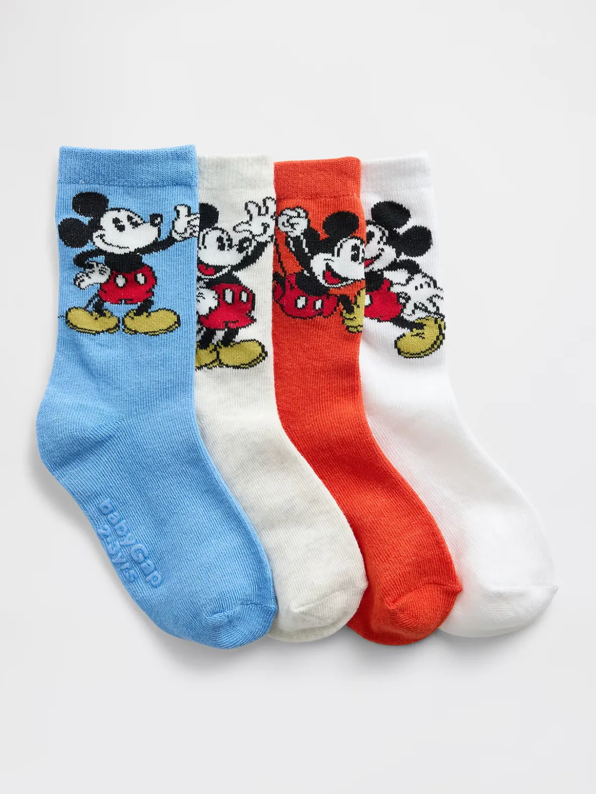 Gap × Disney Toddler Mickey Mouse Crew Socks (4-Pack)