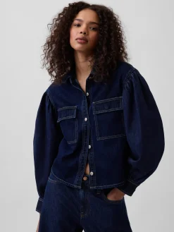 Gap × HFR Balloon-Sleeve Denim Shirt by LaTouché