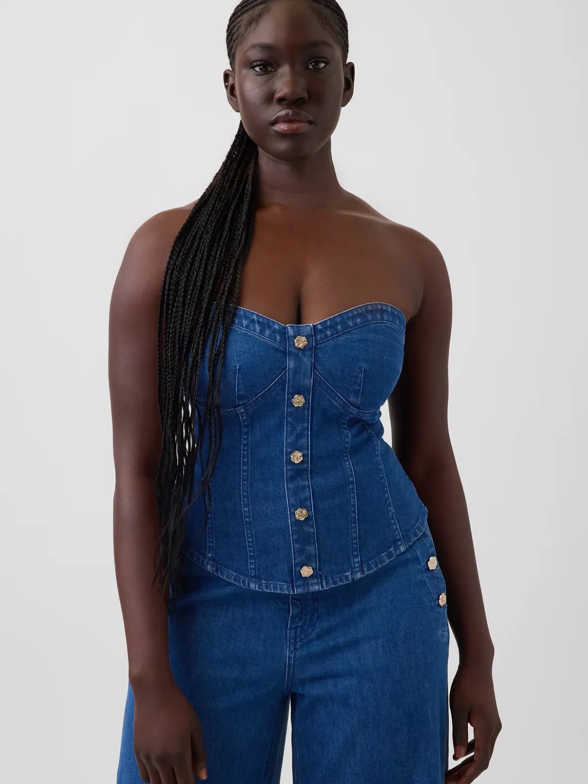 Gap × HFR Denim Corset Top by Atelier Ndigo