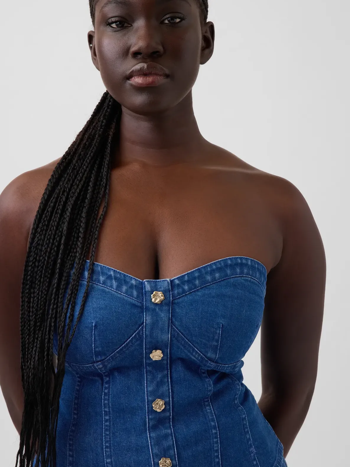 Gap × HFR Denim Corset Top by Atelier Ndigo