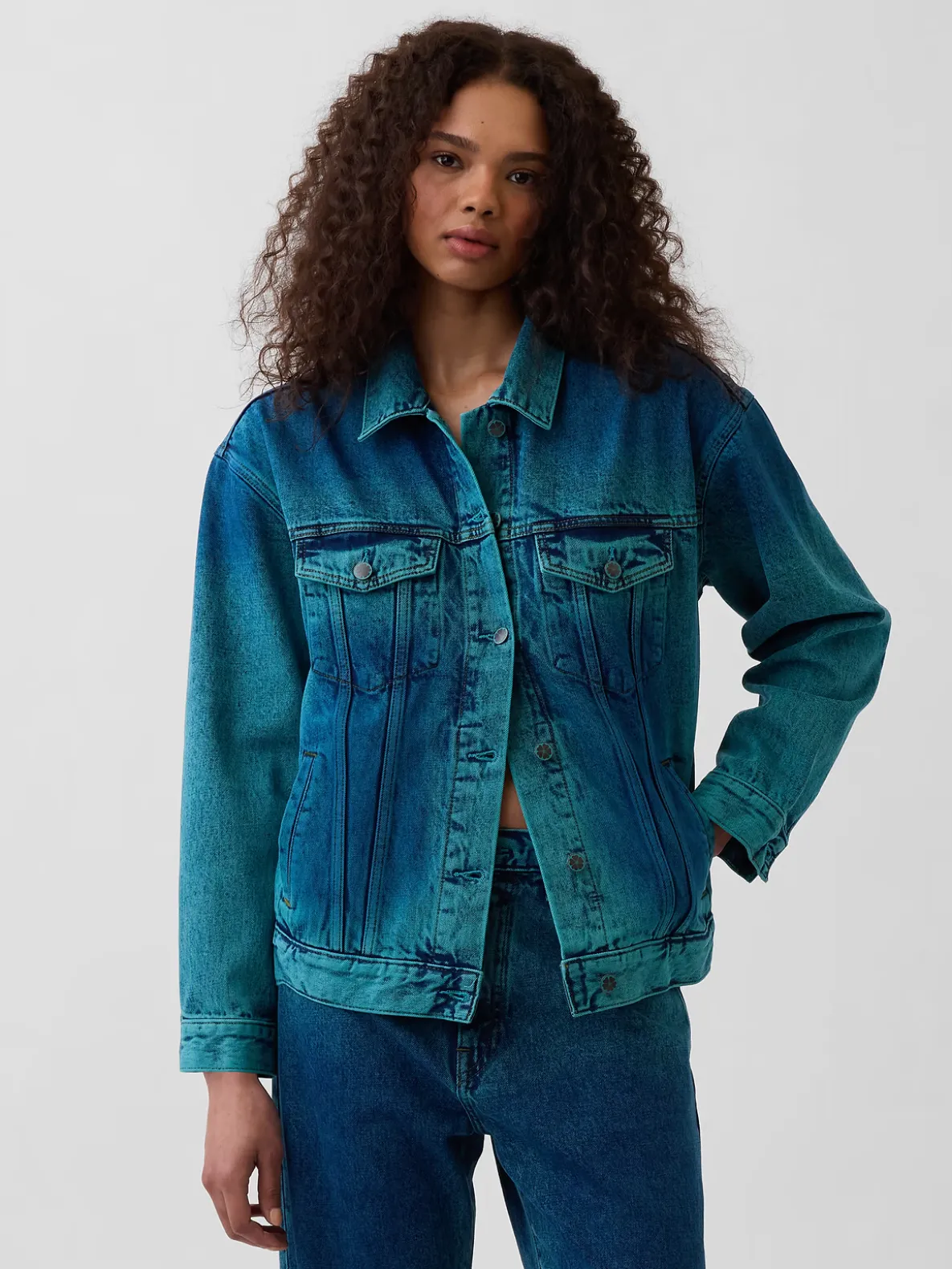 Gap × HFR Oversized Icon Denim Jacket by IGDALYAH