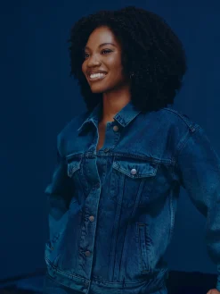 Gap × HFR Oversized Icon Denim Jacket by IGDALYAH