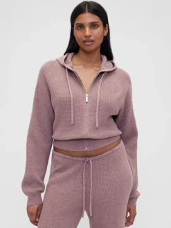 Gap × Summer Fridays CashSoft Waffle Crop Hoodie