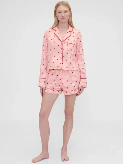 Gap × Summer Fridays Flannel Hearts PJ Boxer Shorts