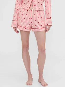 Gap × Summer Fridays Flannel Hearts PJ Boxer Shorts