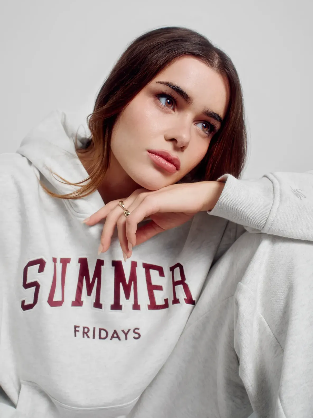 Gap × Summer Fridays Heavyweight Oversized Logo Hoodie