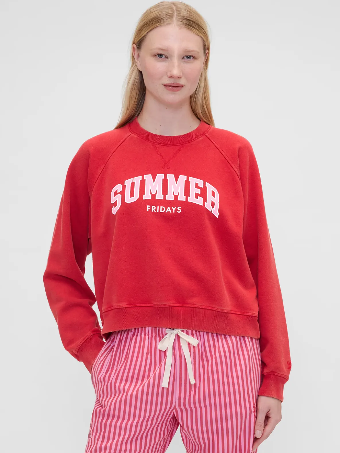 Gap × Summer Fridays Oversized Raglan Logo Sweatshirt
