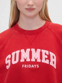 Gap × Summer Fridays Oversized Raglan Logo Sweatshirt
