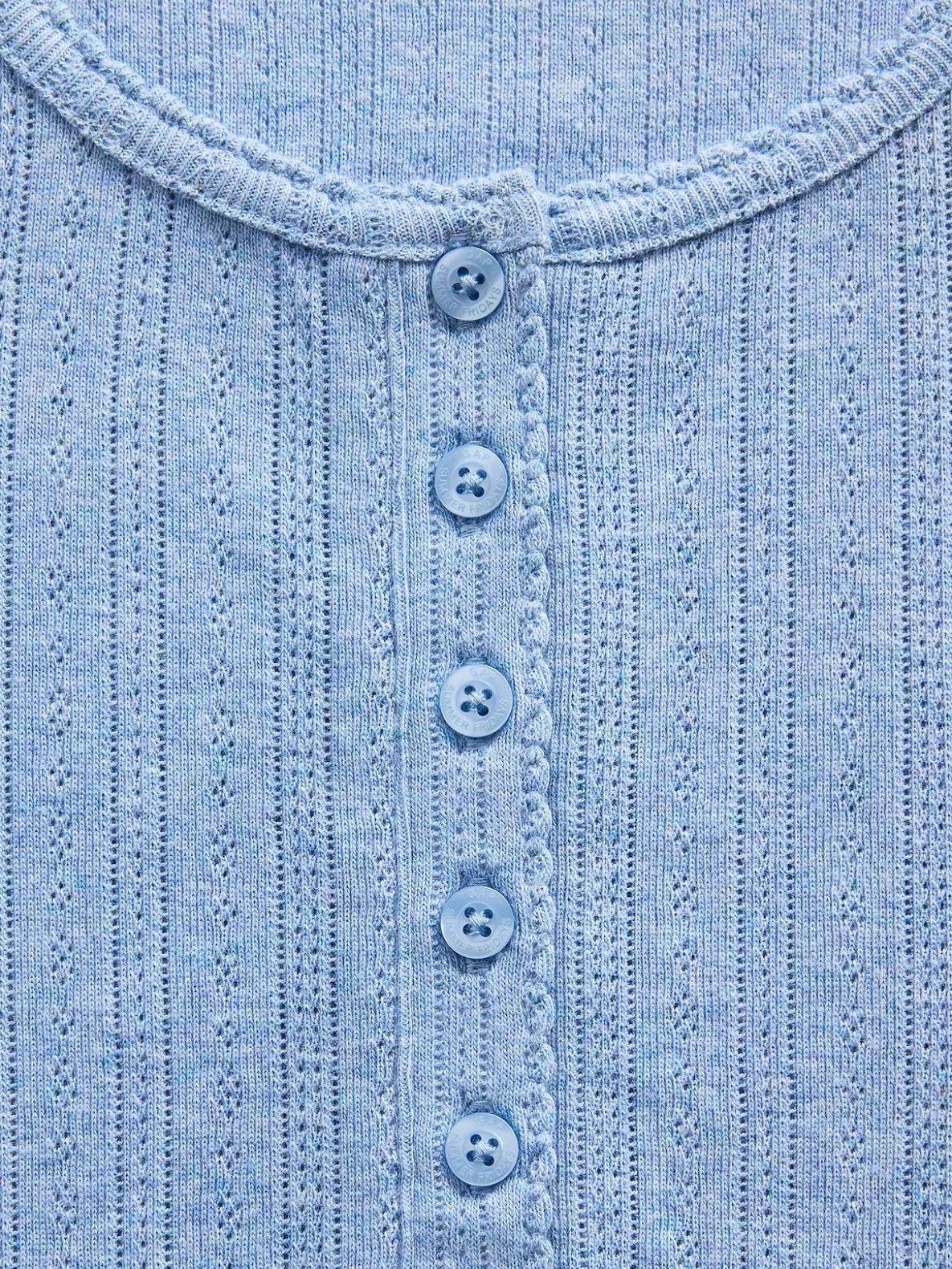 Gap × Summer Fridays Pointelle Henley PJ Top