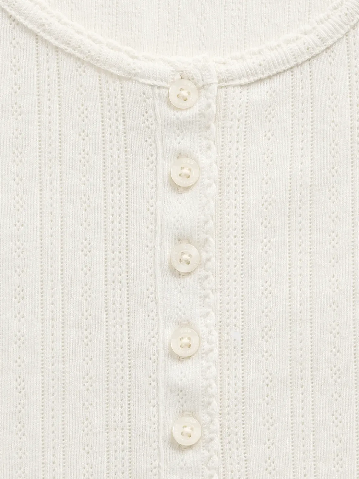 Gap × Summer Fridays Pointelle Henley PJ Top